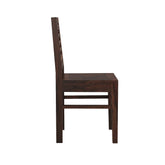 Due Solid Sheesham Wood Chair (Walnut Finish)